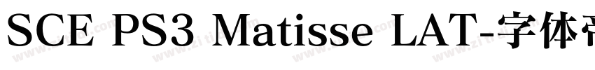 SCE PS3 Matisse LAT字体转换